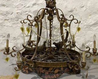 Antique Style Heavy Metal Chandelier