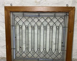 Stained Glass Framed Panel 28.5x31.25