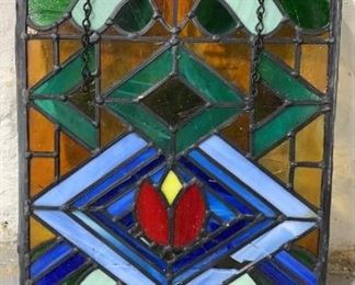 Stained Glass Panel needs Repair 12.75x17