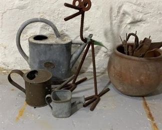 Garden Water Cans & Sculpture