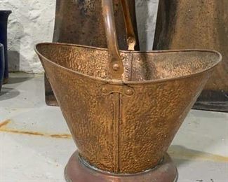 Copper Ash Bucket