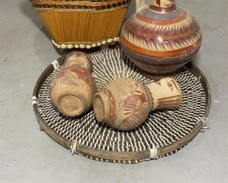 Handmade Ceramic Vases Pitcher & Basket
