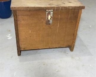 Wood Shoe Shine Box