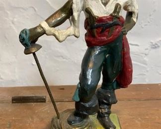 Paul Herzel Pirate Sculpture 10 inches tall