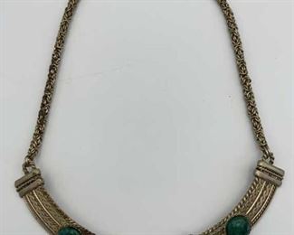 Fashion Tribal Southwest Necklace Faux Turquoise