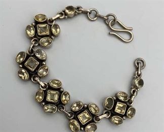 Bracelet 925 Quartz / Citrine Sterling