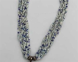 Multi Strand Beaded Necklace Fashion Statement