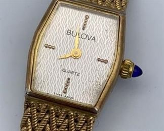 Vintage Bulova Watch Quartz Gold Tone