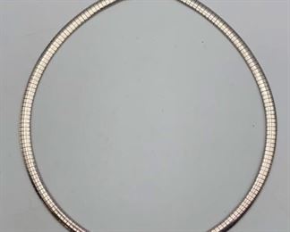925 Milor Italy Sterling Chain Choker Necklace