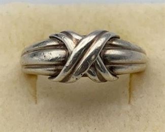 925 Ring Tiffany & Co Sterling Love Knot Sz8