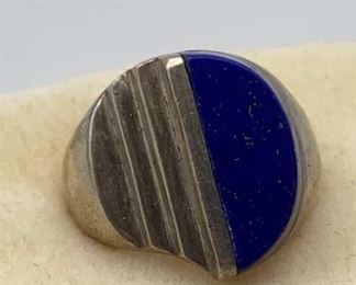 925 Ring Sterling Lapis Lazuli, Sz7.5