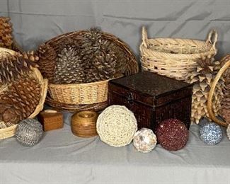 Baskets and Pinecones