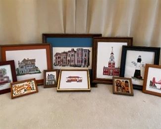 Beautiful Neddlepoint of Buildings