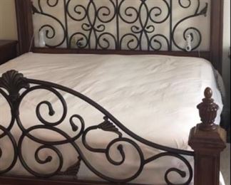King size bed with sleep number mattress
