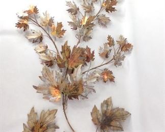 Maple Leaf Tree Branch Wall Sculpture