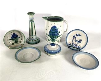 M.A. Hadley Pottery Set