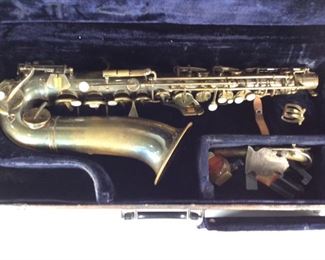 C. G. Conn Saxophone In Case 1920’s