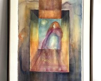 "Woman In Mourning" Watercolor