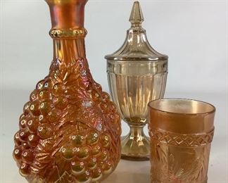 Decorative Carnival Glass and More