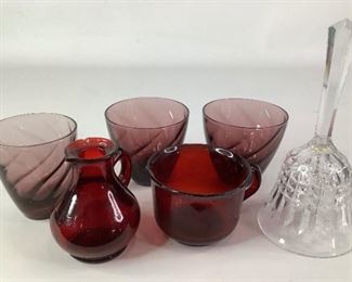 Glass Cups, Crystal Bell and More