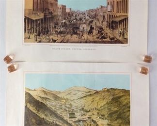 Prints of Downtown Denver and Central City