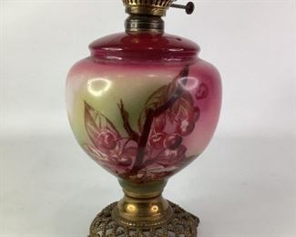 Victorian Style Electrified Lamp