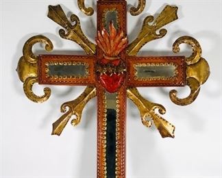 Tin Cross Wall Hanging