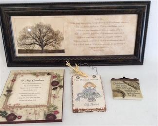 Decorative Art Pieces with Quotes