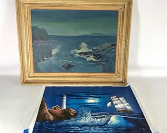 Vintage Seaside and Ocean Paintings