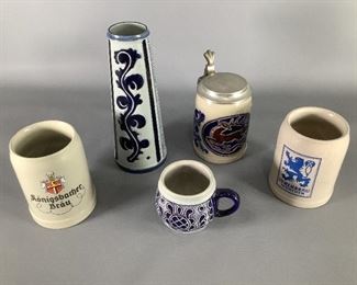 German Cobalt Blue Salt Glazes Stein Collection