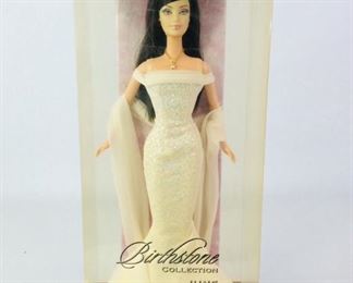 2002 Birthstone Collection June Pearl Barbie Collectible