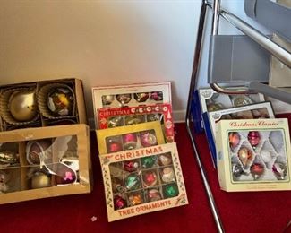 Vintage christmas ornaments $5 a box