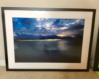 Sunrise Clouds Over Beach Photo Art
