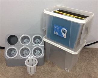 Vollrath Utensil Caddy and Portable File Boxes