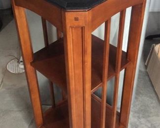 Outlook Int'l Wood Bookshelf with Marbe Top