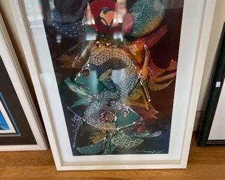 Framed Fish Art