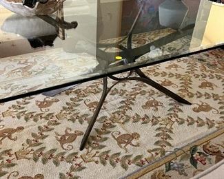 Glass & Metal Coffee Table