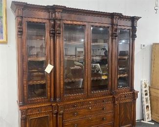 Ralph Lauren Monumental Mahogany Breakfront