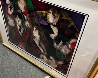 Linda Le Kinff Signed Framed Art