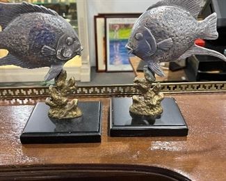Metal Fish Statues