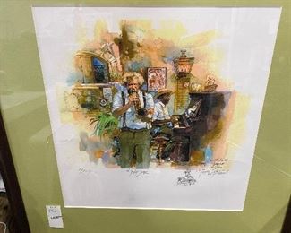 Jazz Art Print Signed Numbered Framed