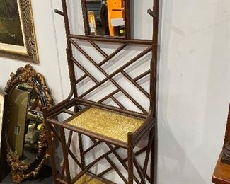 Bamboo Mirror Hall Tree