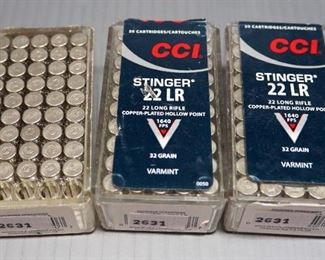 CCI Stinger, Winchester Wildcat, And Aguila Super Extra .22 LR Ammo, Approx 240 Total Rds, Local Pickup Only