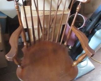 Vintage Heywood Wakefield Brace Comb Back Windsor Arm Chair