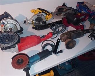 Grinders, Circular saws