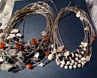 1960s brand new sterling native necklaces 