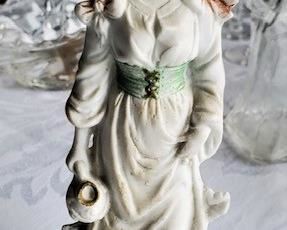 18th century figurine - hand painted Milk Maiden - Carl Schneider Grafenthal German figurine