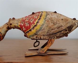 antique tin wind up toy