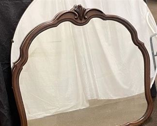 Antique Mirrors One Large Round One Art Deco Curvy Shape