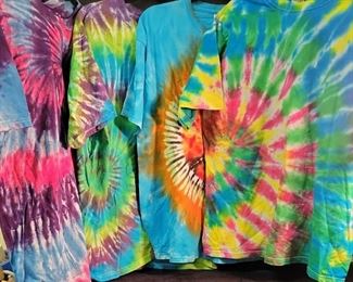 Four Extra Large Tye Dye T Shirts